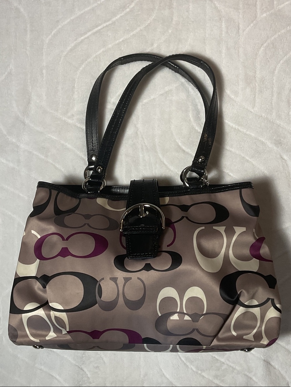 Coach vintage daisy optic print bag and dust cover